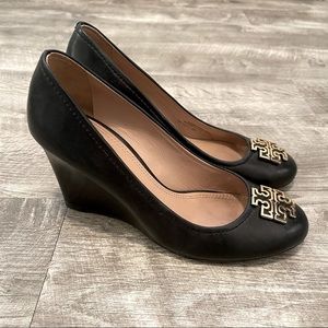 Black Tory Burch Wedges